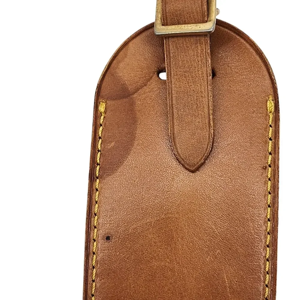 Louis Vuitton Vachetta Leather Brown Luggage Tag